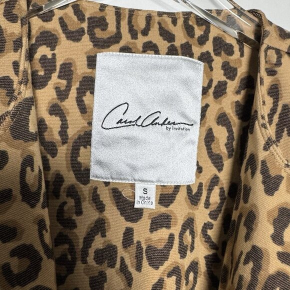 CAbi Carol Anderson Signature Estate Jacket coat Size Small cheetah animal Print - Picture 6 of 9